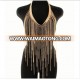 High quality women gold and silver tassel body chain SP6231