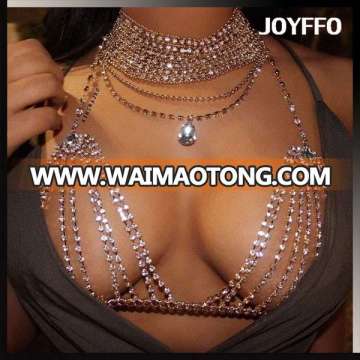 HOTSALE Bikini Gypsy Top Harness Triangle Bra Body Chest Chain Necklace Jewelry