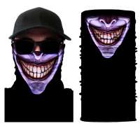 B578 Hot Fashion Halloween Scarf Mask Festival Motorcycle Face Shield Sun Mask Balaclava Festive Supplies Masquerade Party Mask